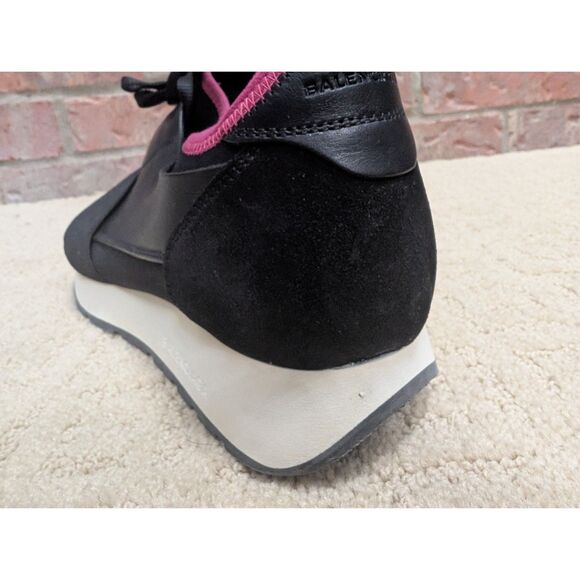 Balenciaga Shoes Women EU 39 US 8.5 Black Pink Race Runner Sneaker Made in Italy - Picture 8 of 12